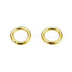 Anneaux de jonction fermés soudés en acier inoxydable 304, or, 4x0.7mm, 21 jauge, diamètre intérieur: 2.5 mm, environ 156 pcs/5 g