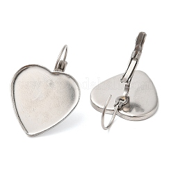 Accesorios para pendientes de palanca de acero inoxidable 304 que no se deslustran&nbsp;STAS-R123-08P