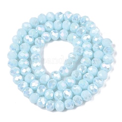 Chapelets de perles en verre électroplaqué&nbsp;LS-EGLA-A044-P6mm-B06