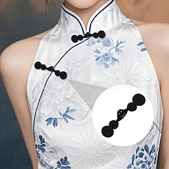 12 Stück Cheongsam-Schnalle aus Polyesterharz für chinesische Abendgarderobe&nbsp;DIY-CY0001-86A