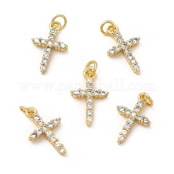 Ottone micro spianare pendenti zirconi&nbsp;KK-E068-VB271