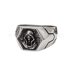 Fingerringe aus chirurgischem Edelstahl 316L für Herren&nbsp;FS-WG2869D-01
