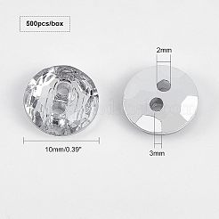 Sprühlackierter Acrylknopf&nbsp;TACR-OC0001-02
