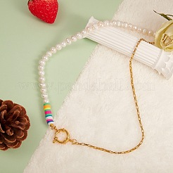 Vintage natürliche Perlenkette für Mädchenfrauen&nbsp;NJEW-SW00002-03