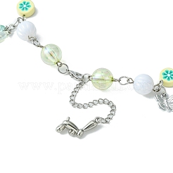 Collana con ciondolo bowknot in lega e cane e stella&nbsp;NJEW-FZ00006