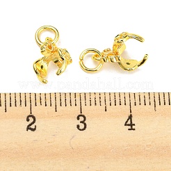 Rompighiaccio in ottone micro pavé di zirconi cubici verdi&nbsp;KK-H452-35G-01