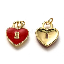Ciondoli smaltato in ottone&nbsp;KK-B026-18G