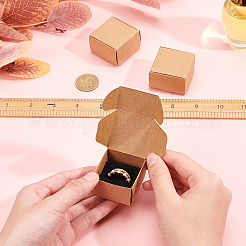Scatola di carta anello kraft creativa pieghevole&nbsp;CON-WH0077-09
