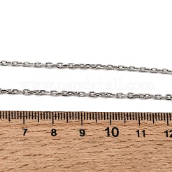12 Stück 304 Edelstahl-Kabelkettenhalsketten für Männer und Frauen&nbsp;NJEW-H093-21P-03