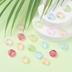 35pcs transparente sprühlackierte Glasperlen&nbsp;GLAA-YW0001-66