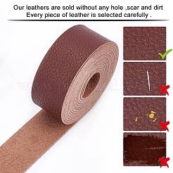 Tissu en cuir pu tissu litchi uni&nbsp;AJEW-WH0034-89B-02