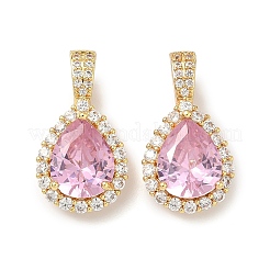 Colgante micropavé cubic zirconia de latón&nbsp;KK-Z139-09G