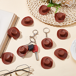 DIY-Sets zur Herstellung von Schlüsselanhängern mit Cowboyhut-Anhänger aus Kunststoff&nbsp;DIY-BM0001-33A