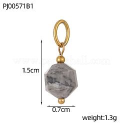 Ciondoli bicono sfaccettati in quarzo rosa naturale&nbsp;G-OY009-87G