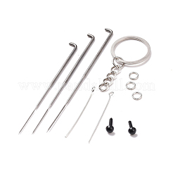 Kit de feutrage à l'aiguille porte-clés poupée constellation bricolage&nbsp;DIY-D068-01P-09