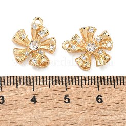 Pendentifs en laiton zircon cubique transparent&nbsp;KK-T080-19A-G