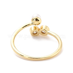 Anello polsino da donna con zirconi cubici scintillanti&nbsp;RJEW-C004-14-RS