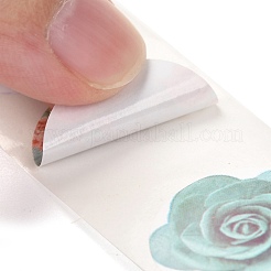 3d Blumen- und Herzmuster-Rollenaufkleber&nbsp;X-DIY-B031-05