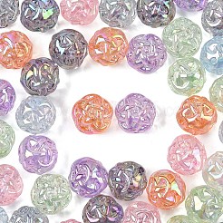 30 Stück transparente Acrylperlen mit UV-Beschichtung&nbsp;PACR-YW0001-56