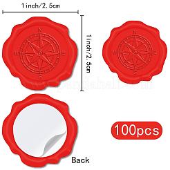 100 pz adesivi con sigillo in ceralacca&nbsp;DIY-CP0009-71E
