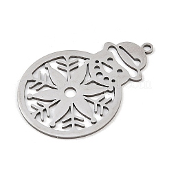 Pendentifs de Noël en acier inoxydable 201&nbsp;STAS-C156-01X-P