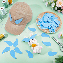2 jeu de feuilles en feutrine en forme de larme&nbsp;DIY-PH0038-50