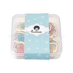 12 Stück 6 Farben Epoxidharz-Anhänger&nbsp;RESI-CD0001-05