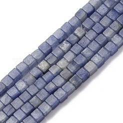 Natürliche blaue Aventurinperlen Perlenstränge&nbsp;G-G002-A11