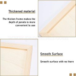 Pannelli in tela di pittura su legno&nbsp;DIY-WH0189-62B