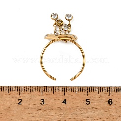 Ocean 304 Edelstahl-Manschettenringe mit Zirkonia&nbsp;SA-CBA183D-06B-G