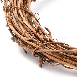 Cerchio di ghirlanda di rami di vite in rattan a forma di cerchio&nbsp;DIY-B022-01D