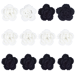 32 Stück 2 Farben handgefertigtes Polyester-Strick-Ornament-Zubehör&nbsp;DIY-CY0002-09