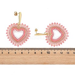 Perle de verre perles dangle boucles d'oreilles&nbsp;EJEW-MZ00768-03