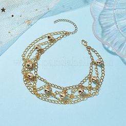 Bracelet de cheville en acier inoxydable 304&nbsp;AJEW-AN00607