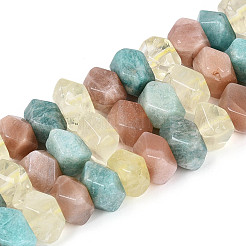 Colliers de perles en quartz citron naturel&nbsp;G-N358-01A-07