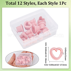 12 Stück 12 Stile Kunststoff-Ton-Pressformen&nbsp;DIY-WH20048-071