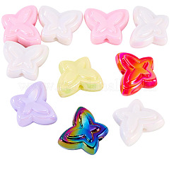 10 Stück UV-beschichtete undurchsichtige Acrylperlen&nbsp;OACR-TA0004-08
