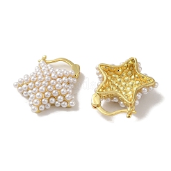 Pendientes de aro de latón chapado en bastidor&nbsp;EJEW-R162-33G