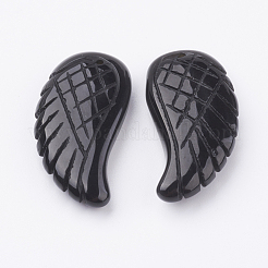 Natürliche schwarze Achat-Anhänger&nbsp;G-E435-F-07