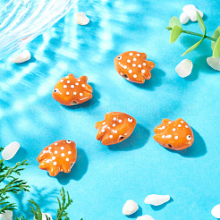 5 pièces de perles en porcelaine faites à la main&nbsp;PORC-TADJ0001-05D