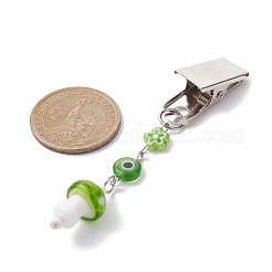 Clips de tarjeta de identificación de hierro con setas hechas a mano y mal de ojo&nbsp;JEWB-BR00126-05