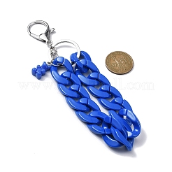Porte-clés en chaîne gourmette en acrylique&nbsp;KEYC-JKC00632-03