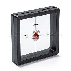 Boîte d'affichage de bijoux de suspension de film mince de pe transparent carré&nbsp;CON-D009-01A-03