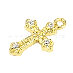 Pendentifs en laiton zircon cubique transparent&nbsp;KK-L238-13G