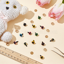 70 Paar 7 Farben Bastelaugen aus Kunststoff für Puppen und Stofftiere&nbsp;DIY-PH0017-86
