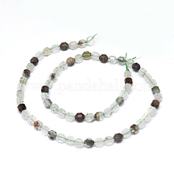 Fili di quarzo lodolite verde naturale / quarzo da giardino&nbsp;G-O201C-07