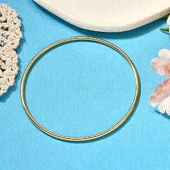 Bracelet simple et uni en acier inoxydable 304 avec placage ionique (IP) pour femme&nbsp;BJEW-F461-01A-G