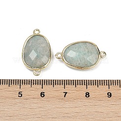 Natürliche Amazonit facettierte Verbindungsanhänger&nbsp;G-K347-11G-04