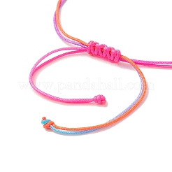 Pulseras trenzadas con cuentas de flores acrílicas y conchas de cauri para mujer&nbsp;BJEW-JB12142