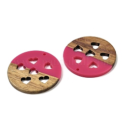 Colgantes de resina y nogal&nbsp;WOOD-I013-05C
